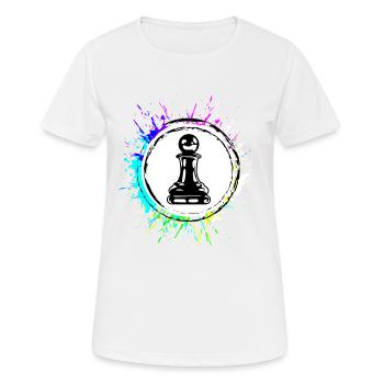 Bishop Pawn Chess Piece - Women's Breathable T-Shirt - white - Front - AI Model Female 172 dark (172cm)