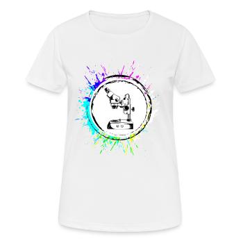 Microscope Icon Icon - Women's Breathable T-Shirt - white - Front - AI Model Female 172 dark (172cm)