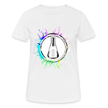 Chimie des tubes à essai - T-shirt respirant Femme - blanc - Devant - AI Model Female 172 dark (172cm)