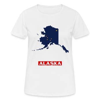 Alaska - T-shirt respirant Femme - blanc - Devant - AI Model Female 172 dark (172cm)