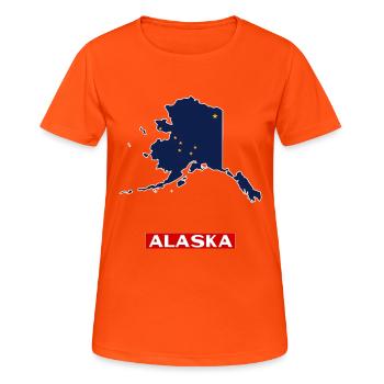 Alaska - T-shirt respirant Femme - orange néon - Devant - AI Model Female 172 dark (172cm)