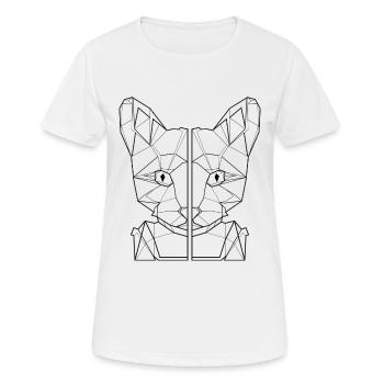 amant de chat, ami de chat, chemise de chat - T-shirt respirant Femme - blanc - Devant - AI Model Female 172 dark (172cm)