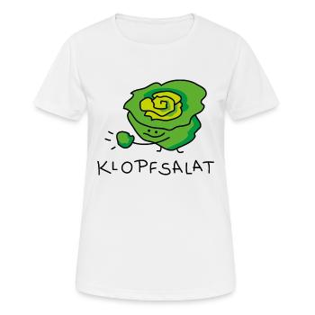 Salat lustig - Frauen T-Shirt atmungsaktiv - Weiß - Vorne - AI Model Female 172 dark (172cm)