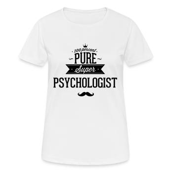 100 percent pure super Psychologe - Frauen T-Shirt atmungsaktiv - Weiß - Vorne - AI Model Female 172 dark (172cm)