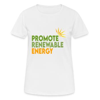 Renewable energies - Women's Breathable T-Shirt - white - Front - AI Model Female 172 dark (172cm)