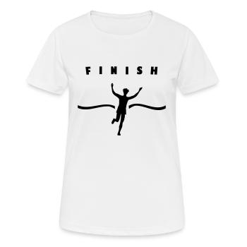 Läufer Sieger - Frauen T-Shirt atmungsaktiv - Weiß - Vorne - AI Model Female 172 dark (172cm)