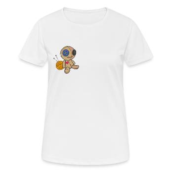 Poupée vaudou - T-shirt respirant Femme - blanc - Devant - AI Model Female 172 dark (172cm)