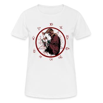Alchimiste de l’enfer - T-shirt respirant Femme - blanc - Devant - AI Model Female 172 dark (172cm)
