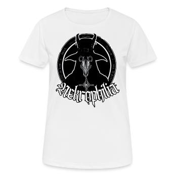 Pest Liebe Rabenmaske - Frauen T-Shirt atmungsaktiv - Weiß - Vorne - AI Model Female 172 dark (172cm)