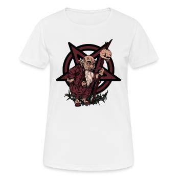 Le petit diablotin de Satan - T-shirt respirant Femme - blanc - Devant - AI Model Female 172 dark (172cm)