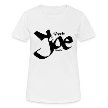 Smokin Joe - Frauen T-Shirt atmungsaktiv - Weiß - Vorne - AI Model Female 172 dark (172cm)