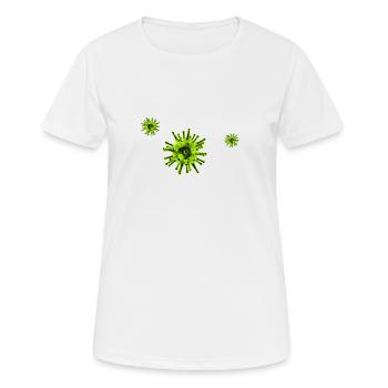 Corona Virus COVID19 - Women's Breathable T-Shirt - white - Front - AI Model Female 172 dark (172cm)