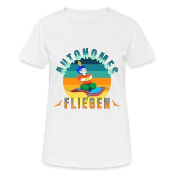 autonomes fliegen keine neue technologie teppich - Frauen T-Shirt atmungsaktiv - Weiß - Vorne - AI Model Female 172 dark (172cm)