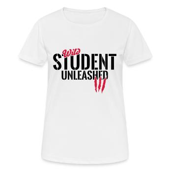 Wilder Student entfesselt - T-shirt respirant Femme - blanc - Devant - AI Model Female 172 dark (172cm)