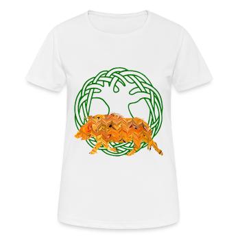 eber gullinborsti e 266 - Frauen T-Shirt atmungsaktiv - Weiß - Vorne - AI Model Female 172 dark (172cm)