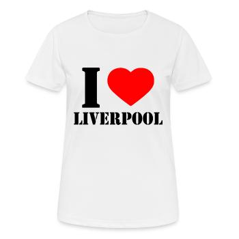 liverpool - T-shirt respirant Femme - blanc - Devant - AI Model Female 172 dark (172cm)