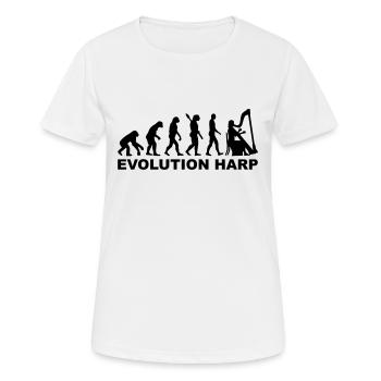 Harfe - Frauen T-Shirt atmungsaktiv - Weiß - Vorne - AI Model Female 172 dark (172cm)