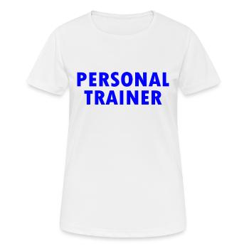 Personal trainer - Women's Breathable T-Shirt - white - Front - AI Model Female 172 dark (172cm)