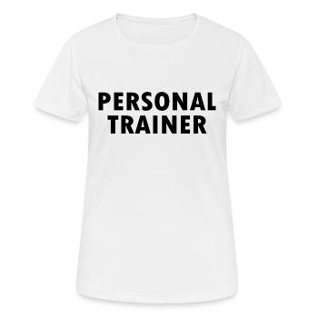 Personal trainer - Women's Breathable T-Shirt - white - Front - AI Model Female 172 dark (172cm)