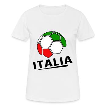 Italy Football Italy - Women's Breathable T-Shirt - white - Front - AI Model Female 172 dark (172cm)
