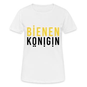 Bienenkönigin Imkerin bee queen Imkerei - Frauen T-Shirt atmungsaktiv - Weiß - Vorne - AI Model Female 172 dark (172cm)