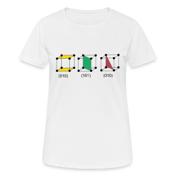 réseau cristallin - T-shirt respirant Femme - blanc - Devant - AI Model Female 172 dark (172cm)