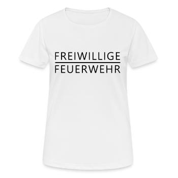 Freiwillige Feuerwehr - Frauen T-Shirt atmungsaktiv - Weiß - Vorne - AI Model Female 172 dark (172cm)