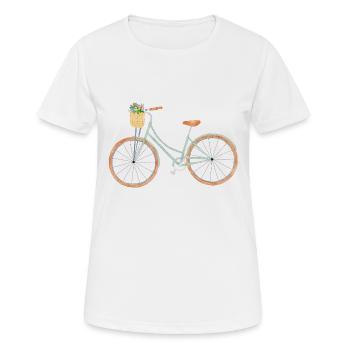 Bicyclette - T-shirt respirant Femme - blanc - Devant - AI Model Female 172 dark (172cm)