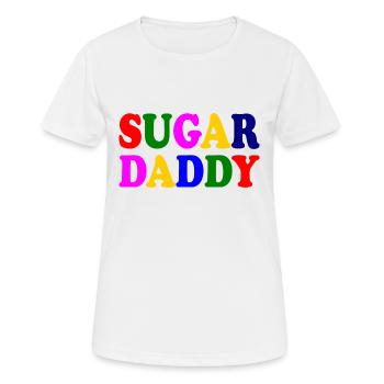 Sugar daddy - Frauen T-Shirt atmungsaktiv - Weiß - Vorne - AI Model Female 172 dark (172cm)
