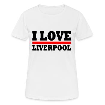 Liverpool - T-shirt respirant Femme - blanc - Devant - AI Model Female 172 dark (172cm)