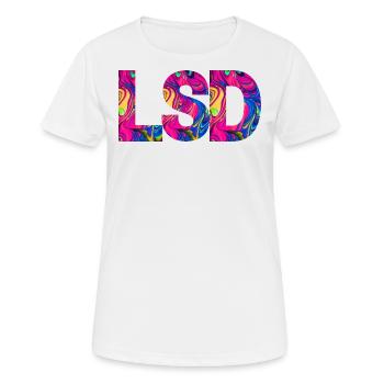 LSD 25 Sunshine Acid - Frauen T-Shirt atmungsaktiv - Weiß - Vorne - AI Model Female 172 dark (172cm)