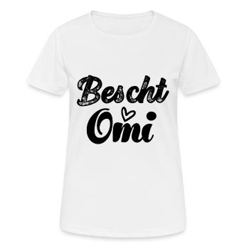 Bescht Omi beschte Grosi Oma Schweiz Grosi - Frauen T-Shirt atmungsaktiv - Weiß - Vorne - AI Model Female 172 dark (172cm)