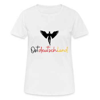 Ostdeutschland - Frauen T-Shirt atmungsaktiv - Weiß - Vorne - AI Model Female 172 dark (172cm)