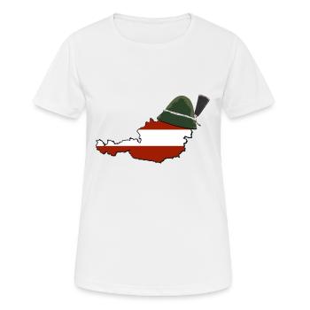 Steirerhut Trachten Steiermark Geschenk Shirt - Frauen T-Shirt atmungsaktiv - Weiß - Vorne - AI Model Female 172 dark (172cm)