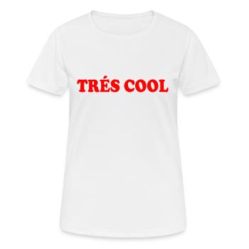 Trés cool - T-shirt respirant Femme - blanc - Devant - AI Model Female 172 dark (172cm)