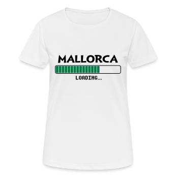 Mallorca loading loading bar - Women's Breathable T-Shirt - white - Front - AI Model Female 172 dark (172cm)