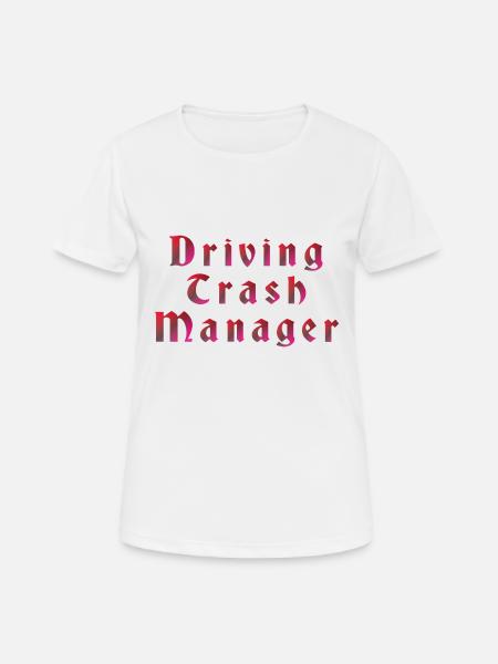 Müllabfuhr modern - Frauen T-Shirt atmungsaktiv - Weiß