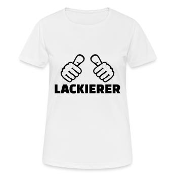 Lackierer - Frauen T-Shirt atmungsaktiv - Weiß - Vorne - AI Model Female 172 dark (172cm)