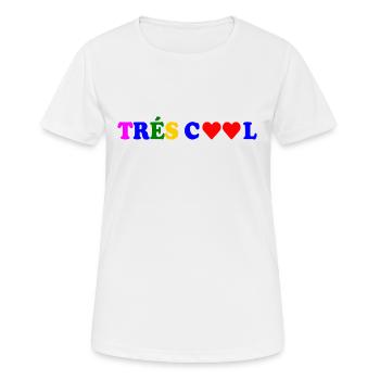Trés cool - T-shirt respirant Femme - blanc - Devant - AI Model Female 172 dark (172cm)