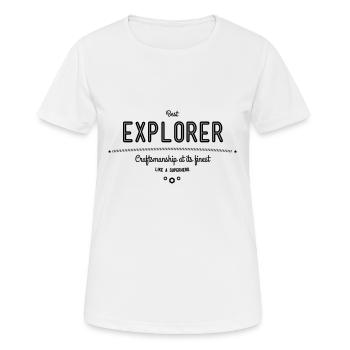 Best discovery using full body - Women's Breathable T-Shirt - white - Front - AI Model Female 172 dark (172cm)