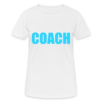 Coach - Women's Breathable T-Shirt - white - Front - AI Model Female 172 dark (172cm)