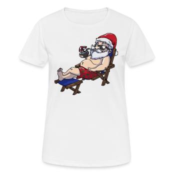 Nikolaus summer vacation - Women's Breathable T-Shirt - white - Front - AI Model Female 172 dark (172cm)