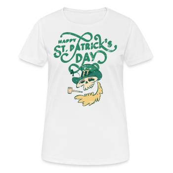 St Patricks Day, - Frauen T-Shirt atmungsaktiv - Weiß - Vorne - AI Model Female 172 dark (172cm)