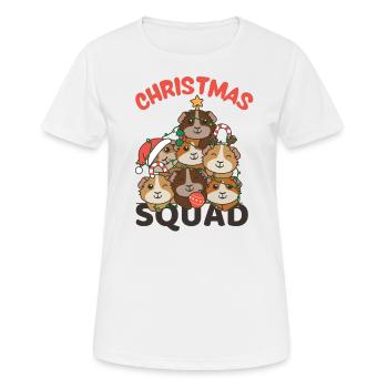 Guinea Pig Christmas Tree Christmas Squad - Women's Breathable T-Shirt - white - Front - AI Model Female 172 dark (172cm)