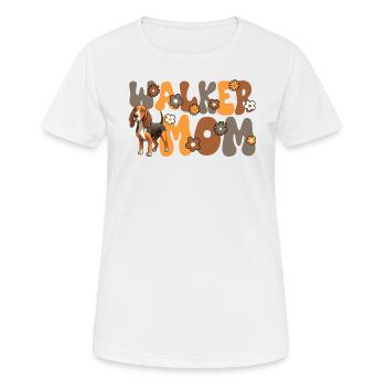 Treeing Walker Coonhound Groovy Walker Mom - Frauen T-Shirt atmungsaktiv - Weiß - Vorne - AI Model Female 172 dark (172cm)