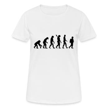 Schule - Frauen T-Shirt atmungsaktiv - Weiß - Vorne - AI Model Female 172 dark (172cm)