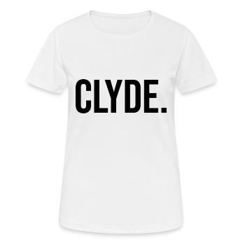 Partnerlook Partner Clyde - schwarz - Frauen T-Shirt atmungsaktiv - Weiß - Vorne - AI Model Female 172 dark (172cm)