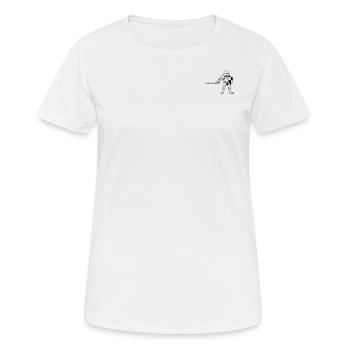 Chivalry - Frauen T-Shirt atmungsaktiv - Weiß - Vorne - AI Model Female 172 dark (172cm)