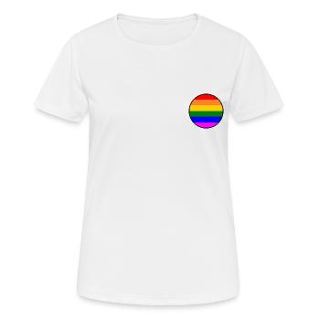 Lgbt - T-shirt respirant Femme - blanc - Devant - AI Model Female 172 dark (172cm)