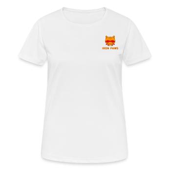 IRON PAWS - Women's Breathable T-Shirt - white - Front - AI Model Female 172 dark (172cm)